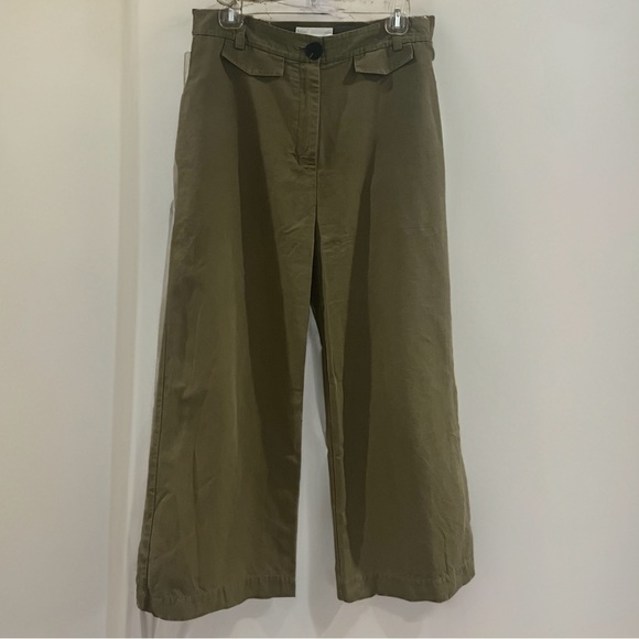 Mijeong Park green linen wide leg pants - Picture 1 of 3